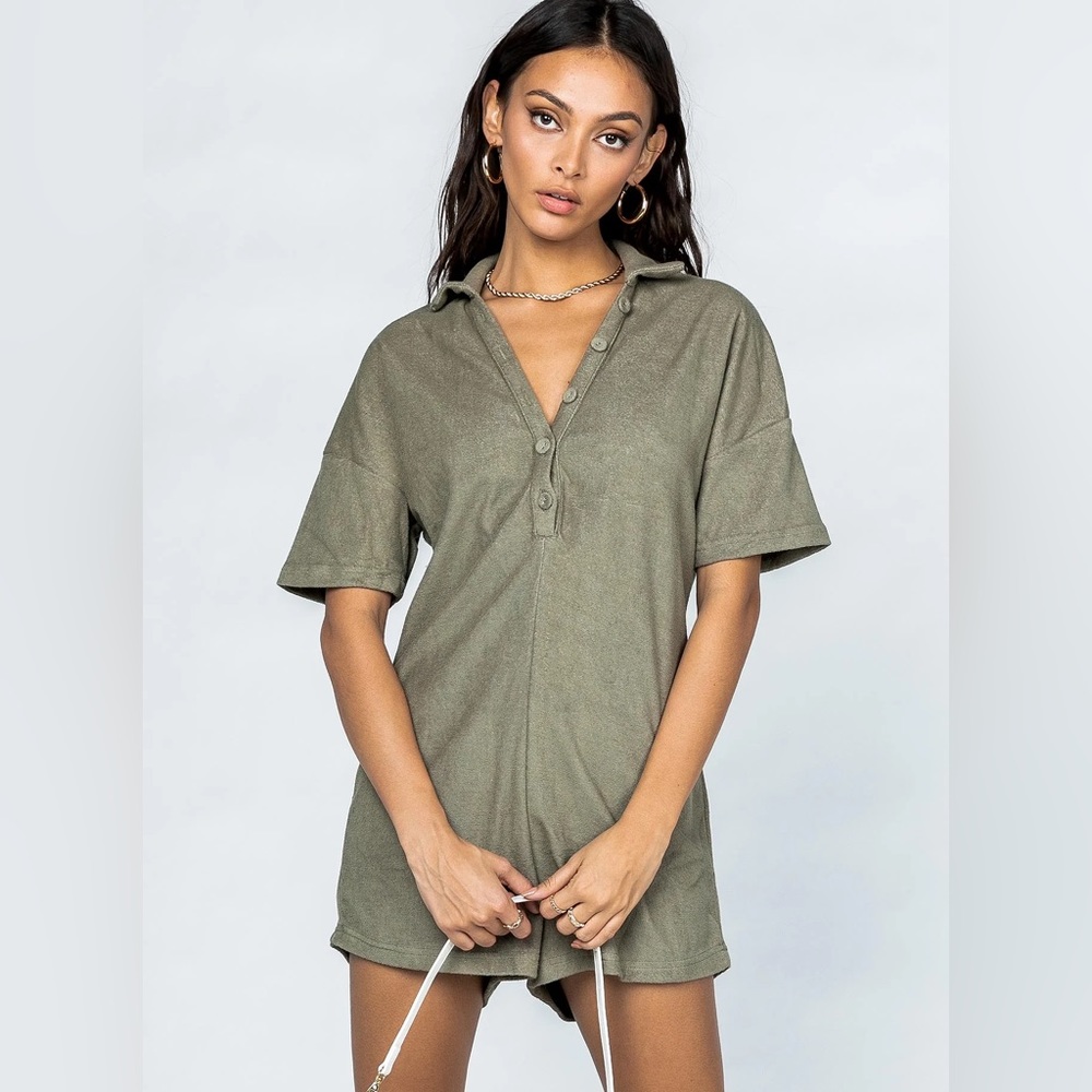 strapless open back dress Kenzie Mini Dress Green main image 0